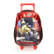 New design 3D EVA Rolling Wheeled School Bags Kids Trolley School Backpack For Boys